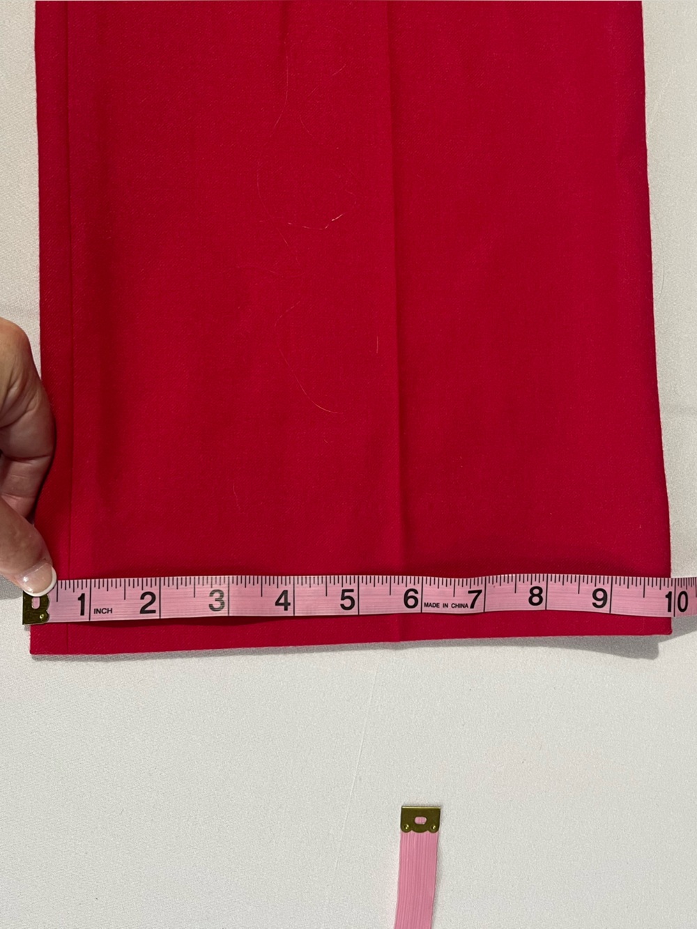 J. Crew 100% Wool Red Cafe Trouser Workwear Pants Size 8 - Picture 9 of 9